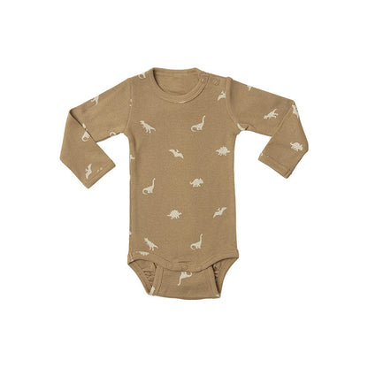 Cartoon & Floral Pattern Long Sleeve Onesies With Pants Sets