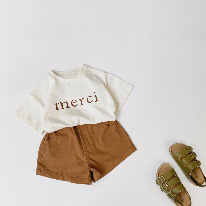 Solid Color Basic Denim Shorts With Pockets