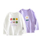 Floral Print Pattern Long Sleeve Autumn Cotton Shirt