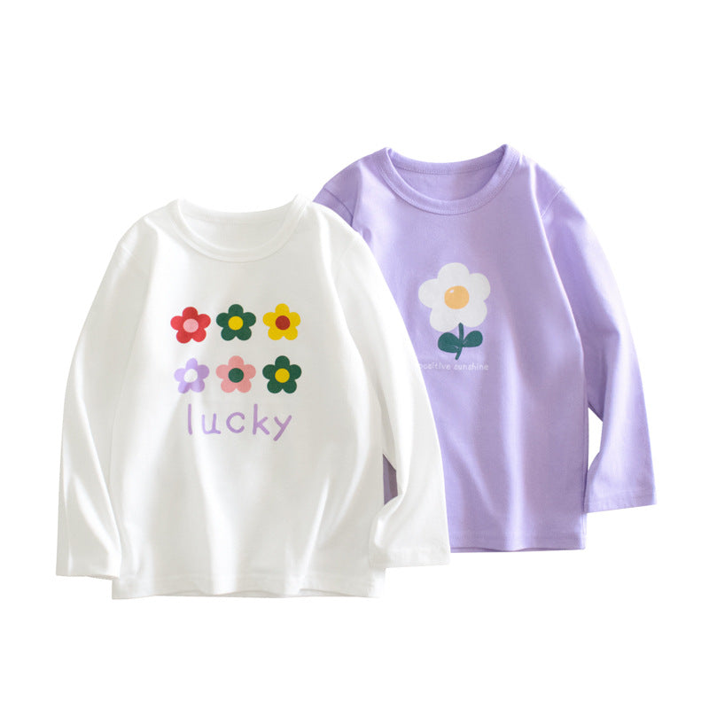 Floral Print Pattern Long Sleeve Autumn Cotton Shirt