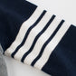 Contrast Design Side Striped Pattern Knitted Western Style Sweater