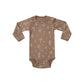 Cartoon & Floral Pattern Long Sleeve Onesies With Pants Sets
