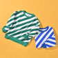 Striped Pattern Long Sleeve O-Collar Hoodies