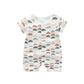 1pcs Rabbit Graphic Single Breasted Design Simply Jumpsuit Pajamas