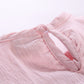 1pcs Contrast Tape Patched Frill Trim Sleeveless Onesies & Hat
