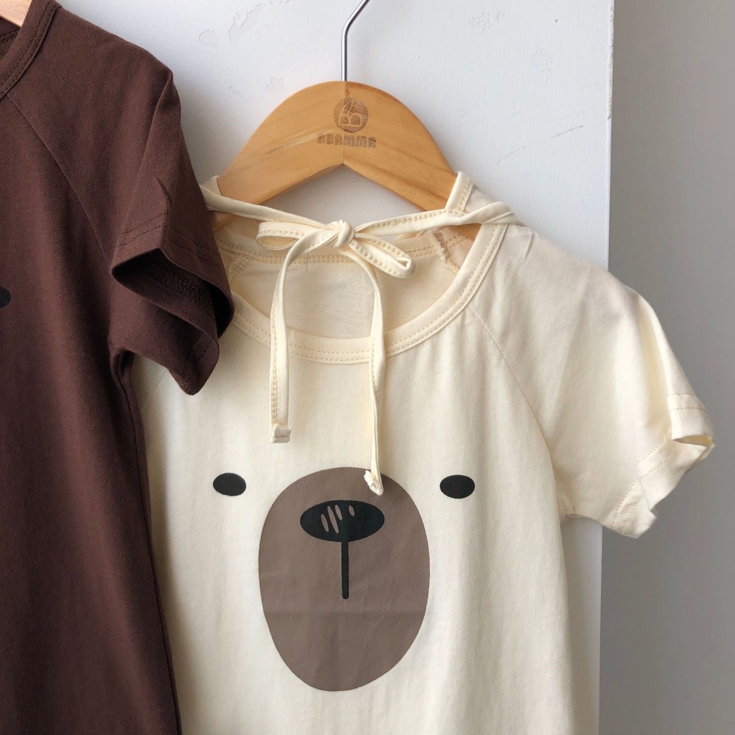1pcs Cartoon Bear Graphic Simple Style Crotchets Jumpsuit