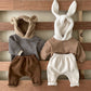 1pcs Striped Graphic Cartoon Shape Design Fleece Thermal Hoodies
