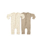 Dinosaur & Floral Print Pattern Zipper Front Design Jumpsuit