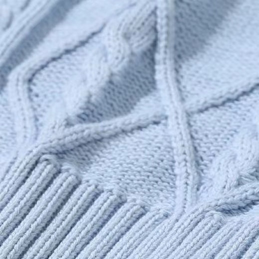 Crochet Knitting Pattern Striped V-Neck Design College Style Sleeveless Vest Sweater