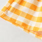 1pcs Plaid & Heart Pattern Tee Combo Shorts Simply Style Sets