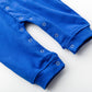 1pcs Solid Color Contrast Tape Design Pure Cotton Romper Jumpsuit