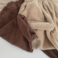 Solid Color Corduroy Fabric Long Pants With Pockets