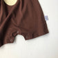 1pcs Cartoon Bear Graphic Simple Style Crotchets Jumpsuit