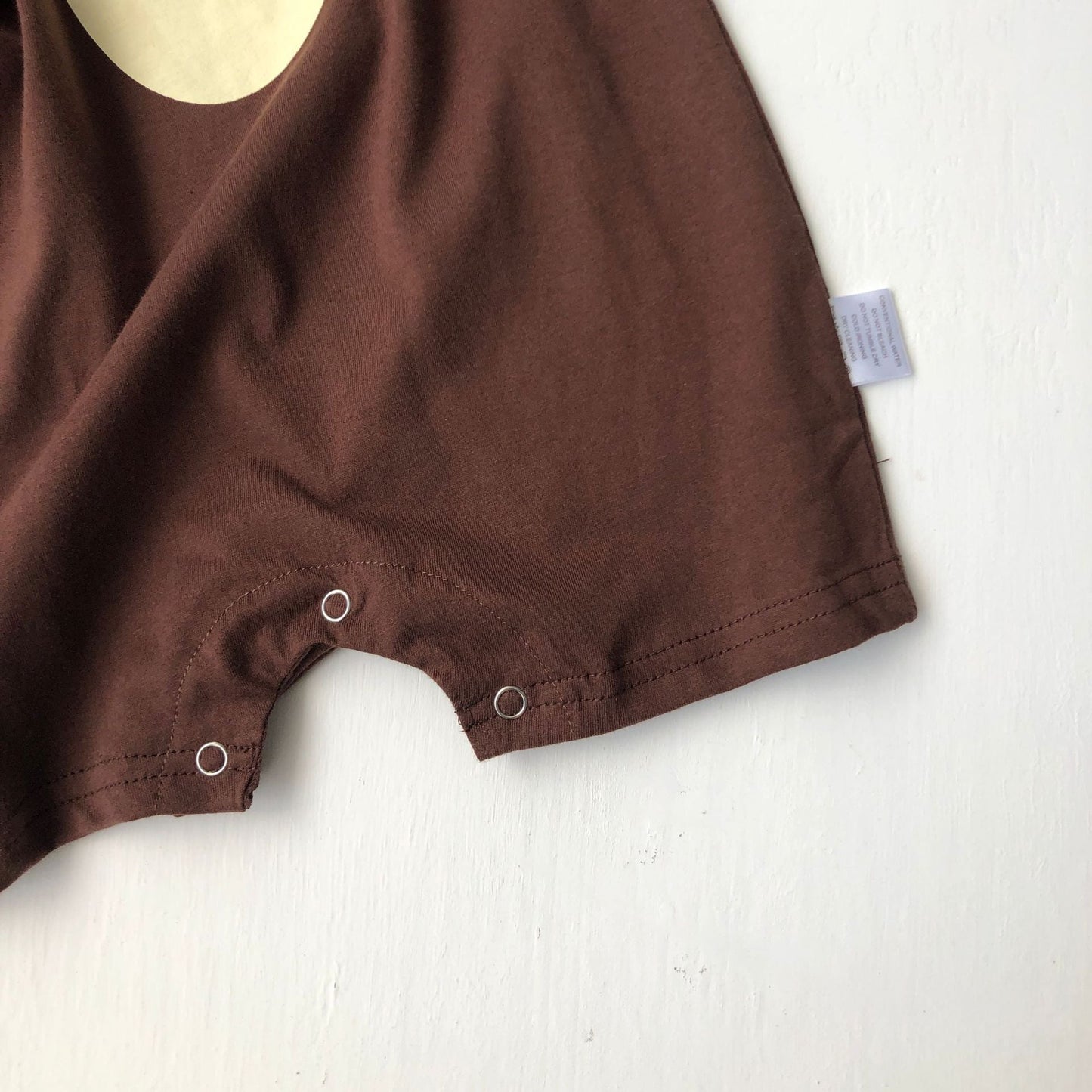 1pcs Cartoon Bear Graphic Simple Style Crotchets Jumpsuit