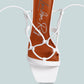 Provoked Lace Up Block Heeled Sandals