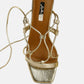 Provoked Lace Up Block Heeled Sandals