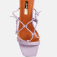 Provoked Lace Up Block Heeled Sandals