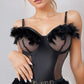 Fine Feather Garter Teddy
