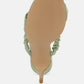 Qualie Ruched Strap Stiletto Sandals