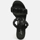 Qualie Ruched Strap Stiletto Sandals