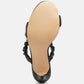 Qualie Ruched Strap Stiletto Sandals