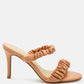 Qualie Ruched Strap Stiletto Sandals