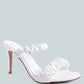 Qualie Ruched Strap Stiletto Sandals