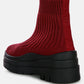Quavo Knitted Platform Chunky Boots