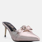 Queenie Satin Stiletto Mule Sandals