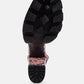 Rattle Snake Print Chunky High Block Heel Sandals