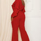 Reign Ruffle One Shoulder Jumpsuit
