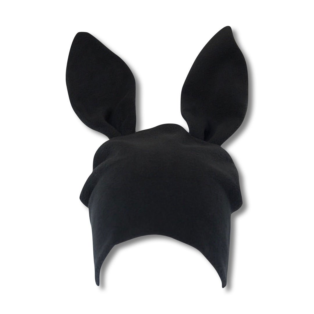 Restock Black Fleece Bunny Beanie