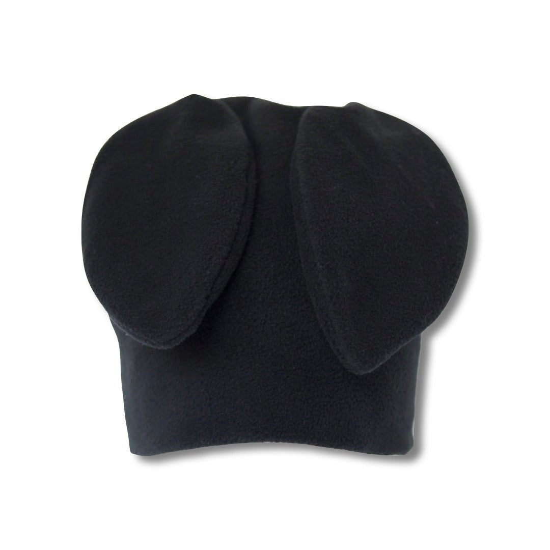 Restock Black Fleece Bunny Beanie