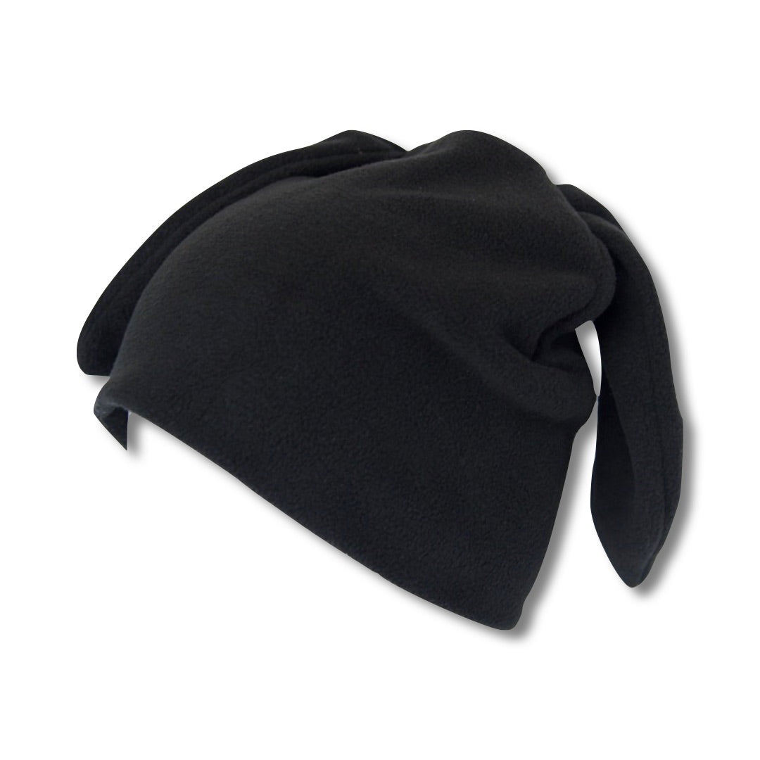 Restock Black Fleece Bunny Beanie
