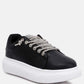Jaxen Rhinestones Lace Up Sneakers
