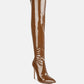 Riggle Long Patent Pu High Heel Boots