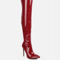 Riggle Long Patent Pu High Heel Boots