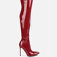 Riggle Long Patent Pu High Heel Boots
