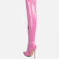 Riggle Long Patent Pu High Heel Boots