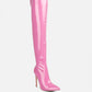 Riggle Long Patent Pu High Heel Boots