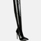 Riggle Long Patent Pu High Heel Boots