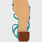 Right Pose Faux Leather Block Heel Sandals