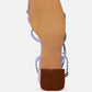 Right Pose Faux Leather Block Heel Sandals