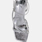 Right Pose Faux Leather Block Heel Sandals