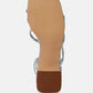 Right Pose Faux Leather Block Heel Sandals