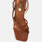 Right Pose Faux Leather Block Heel Sandals