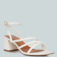 Right Pose Faux Leather Block Heel Sandals