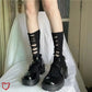 “Ripster” Black Knit Socks