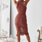 RIVERS MIDI DRESS - MAUVE