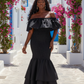 Black One Size Fits Most Mermaid Style Dress